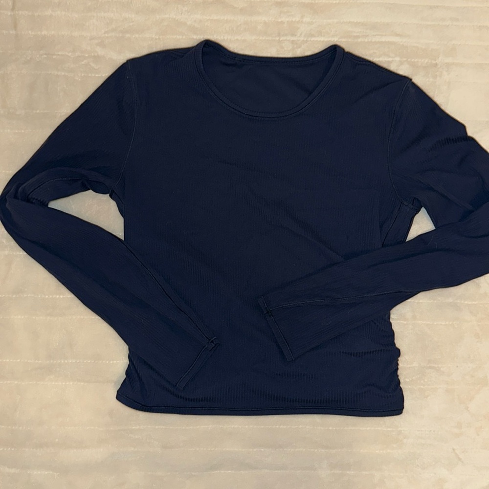 lululemon athletica All It Takes Long Sleeve Ribbed Tee - Navy Blue